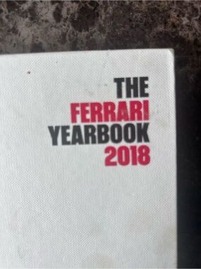 Ferrari White and Red Yearbook Cover